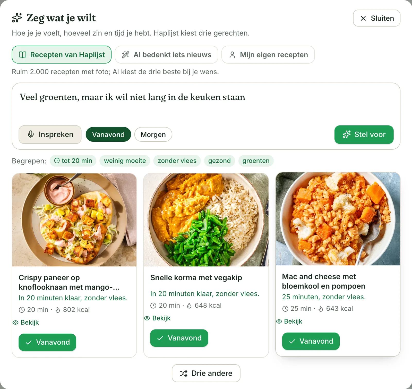 Zeg wat je wilt: drie voorstellen met een reden